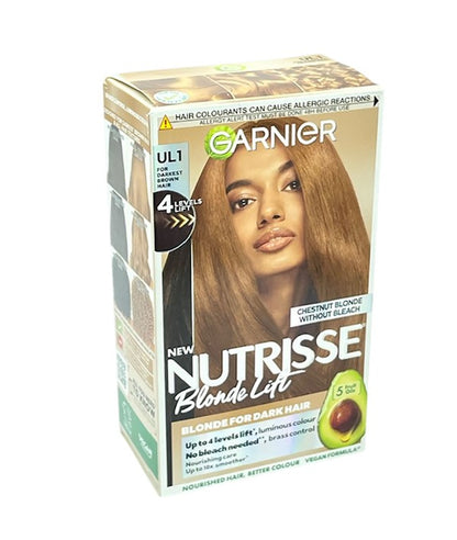 Garnier Nutrisse Blonde Lift Hair Color UL1 Darkest Brown Hair