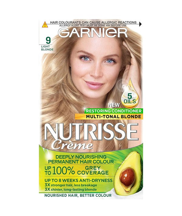 Garnier Nutrisse Creme Permanent Nourishing Hair Color 9 Blonde Aphrodite