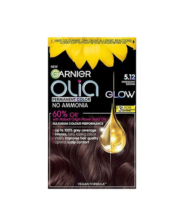 Garnier Olia Glow Permanent Hair Color 5.12 Iridescent Brown