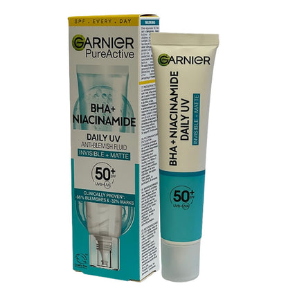 Garnier Pure Active BHA Niacinamide Daily UV Anti Blemish Fluid