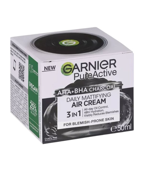 Garnier  Pure Active Aha Salicylic Acid Daily Mattifying Air Cream Moisturiser 