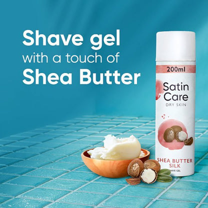 GILLETTE Satin Care Shea Butter Silk Shave Gel For Women