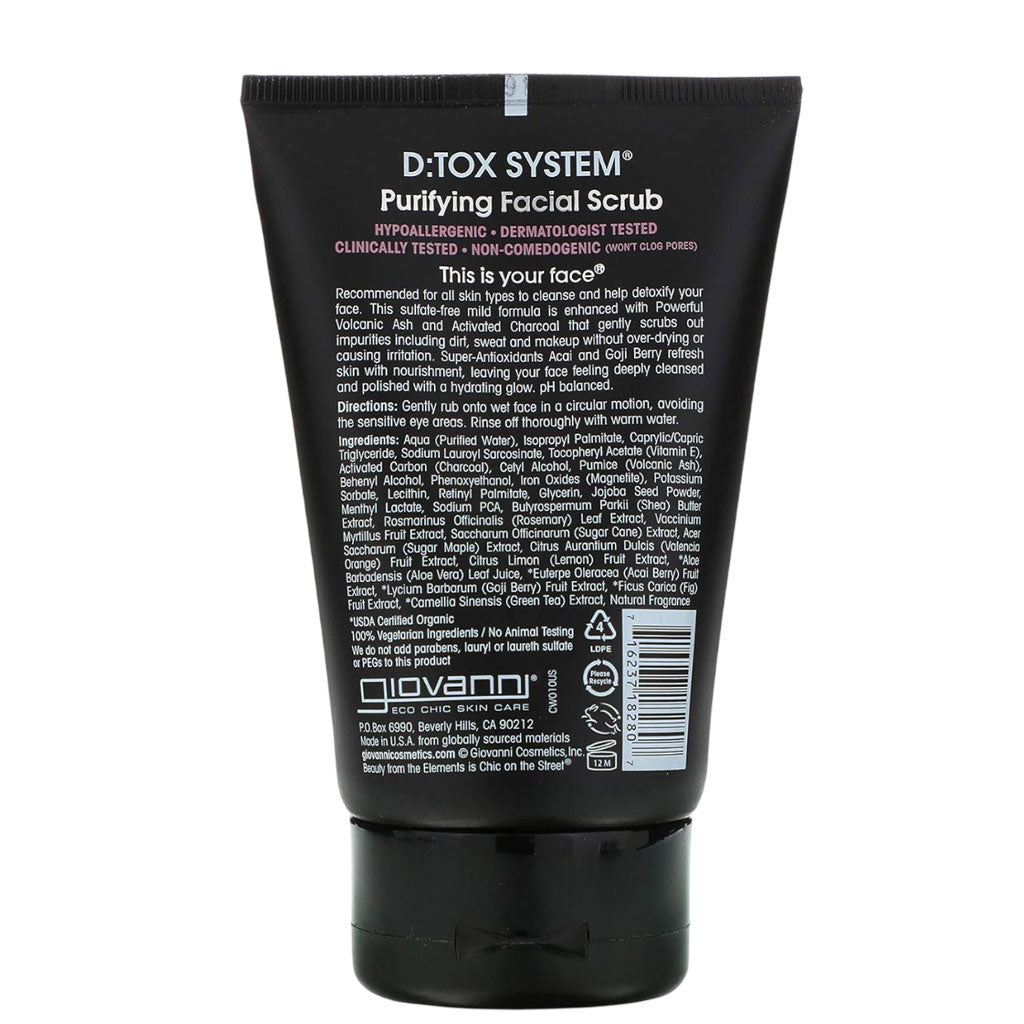 Giovanni D Tox System Purifying Facial Scrub