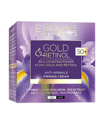 Eveline Gold Retinol Anti Wrinkle Firming Cream 50 Plus