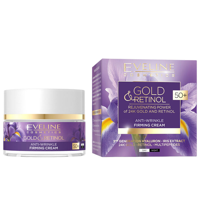 Eveline Gold Retinol Anti Wrinkle Firming Cream 50 Plus