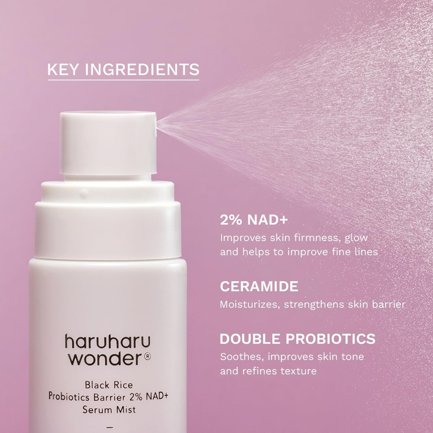 Haruharu Wonder Black Rice Probiotics Barrier NAD Plus Serum Mist
