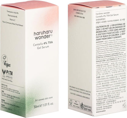 Haruharu Wonder Centella 4 Percent TXA Gel Serum