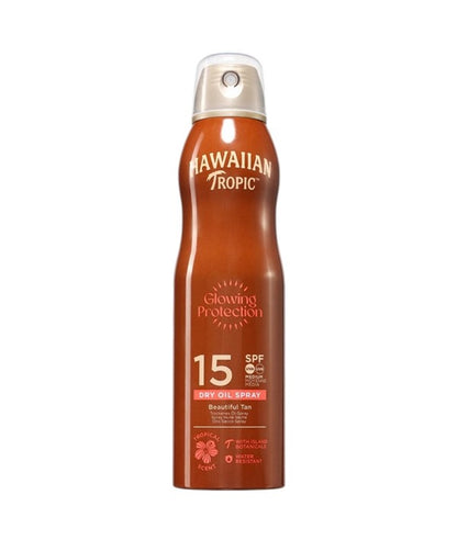 Hawaiian Tropic Glowing Protection Beautiful Tan Dry Oil Spray 15SPF