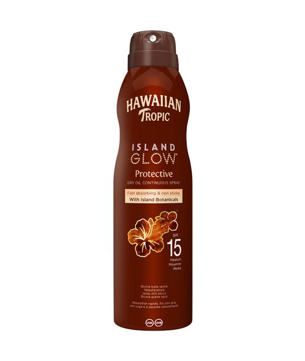 Hawaiian Tropic Island Glow Protective Dry Oil Spray SPF15