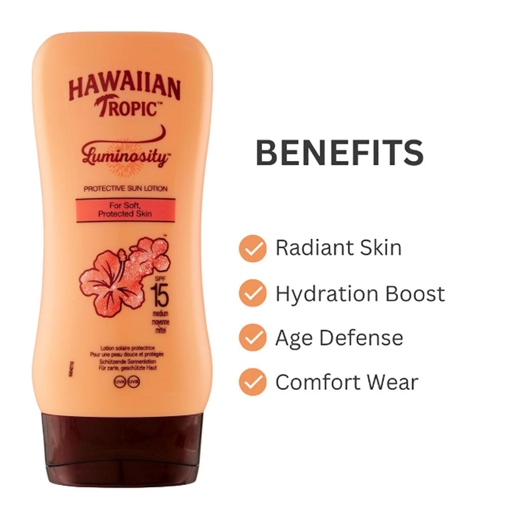 Hawaiian Tropic Luminosity Protective Sun Lotion SPF15