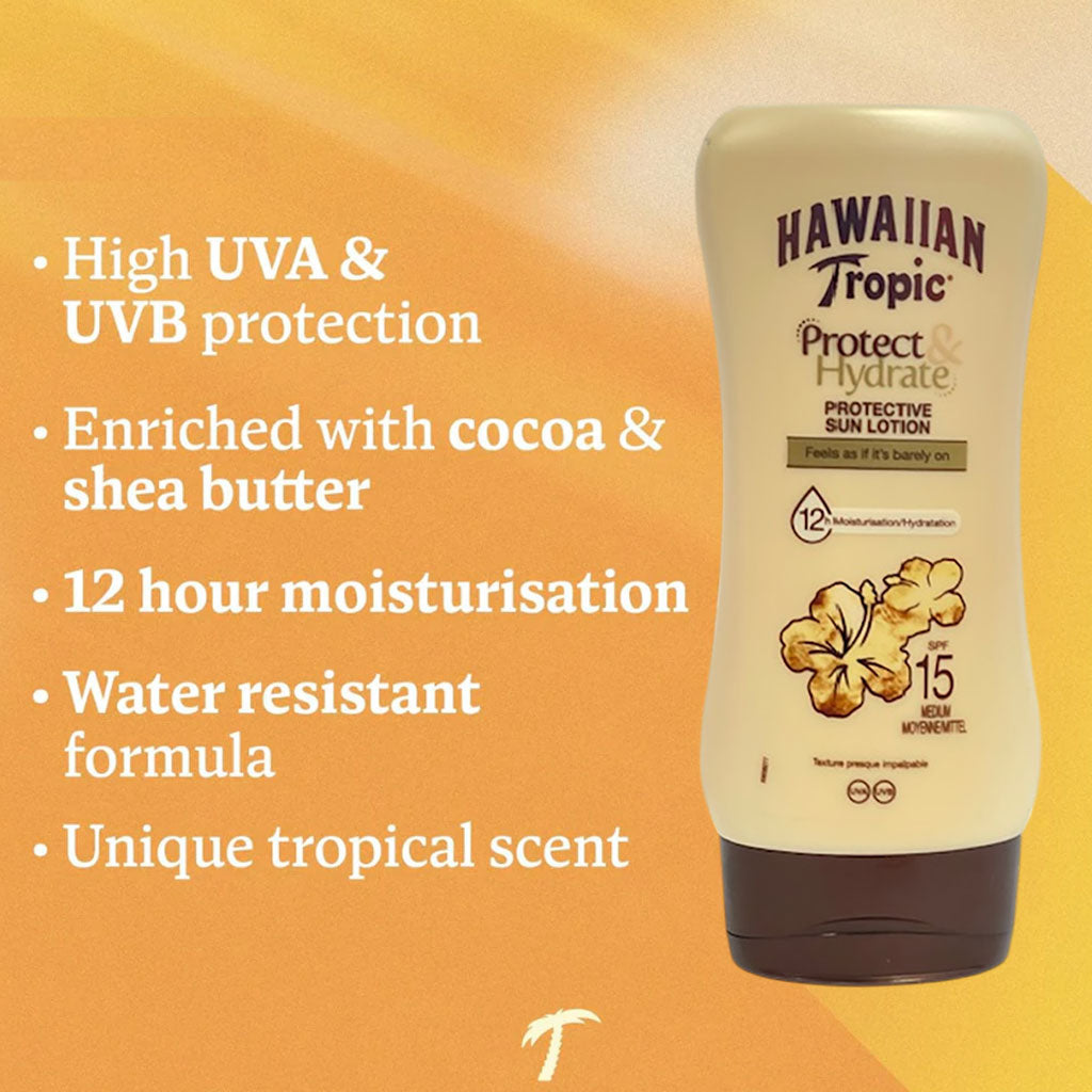 Hawaiian Tropic Protect Hydrate Protective Sun Lotion SPF15