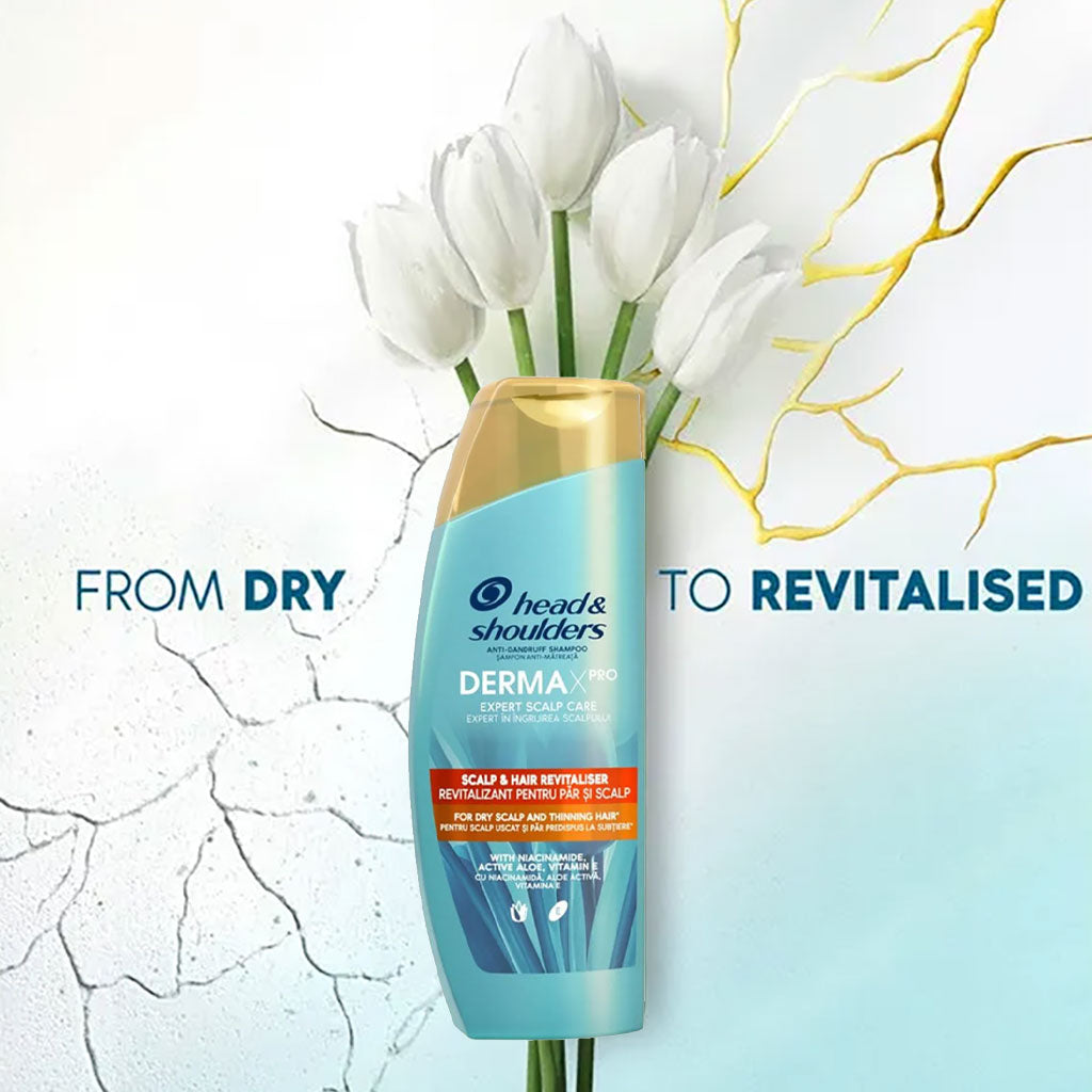 Head And Shoulders Dermax Pro Scalp Care Scalp And Hair Revitaliser Shampoo