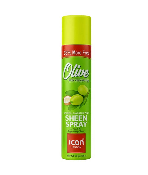 Ican London Olive Sheen Spray With Coconut Oil
