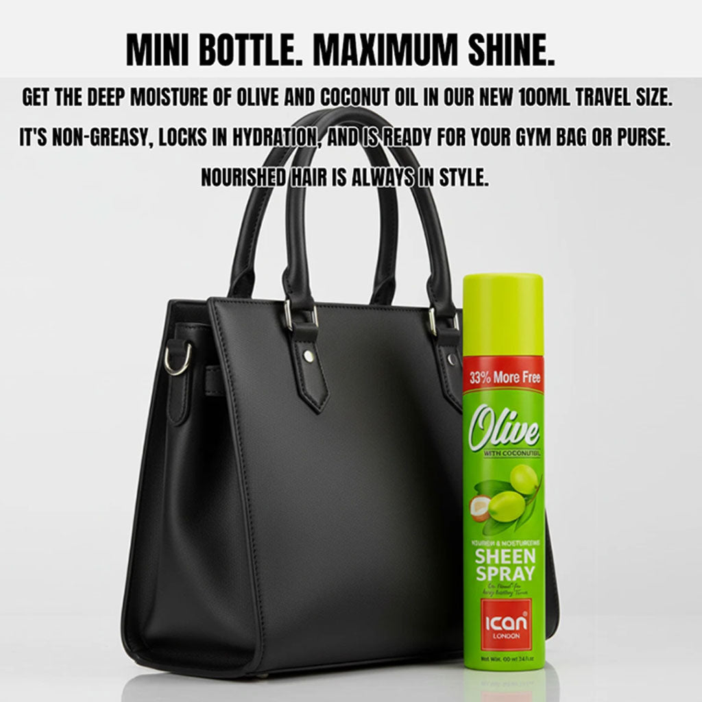 Ican London Olive Sheen Spray With Coconut Oil
