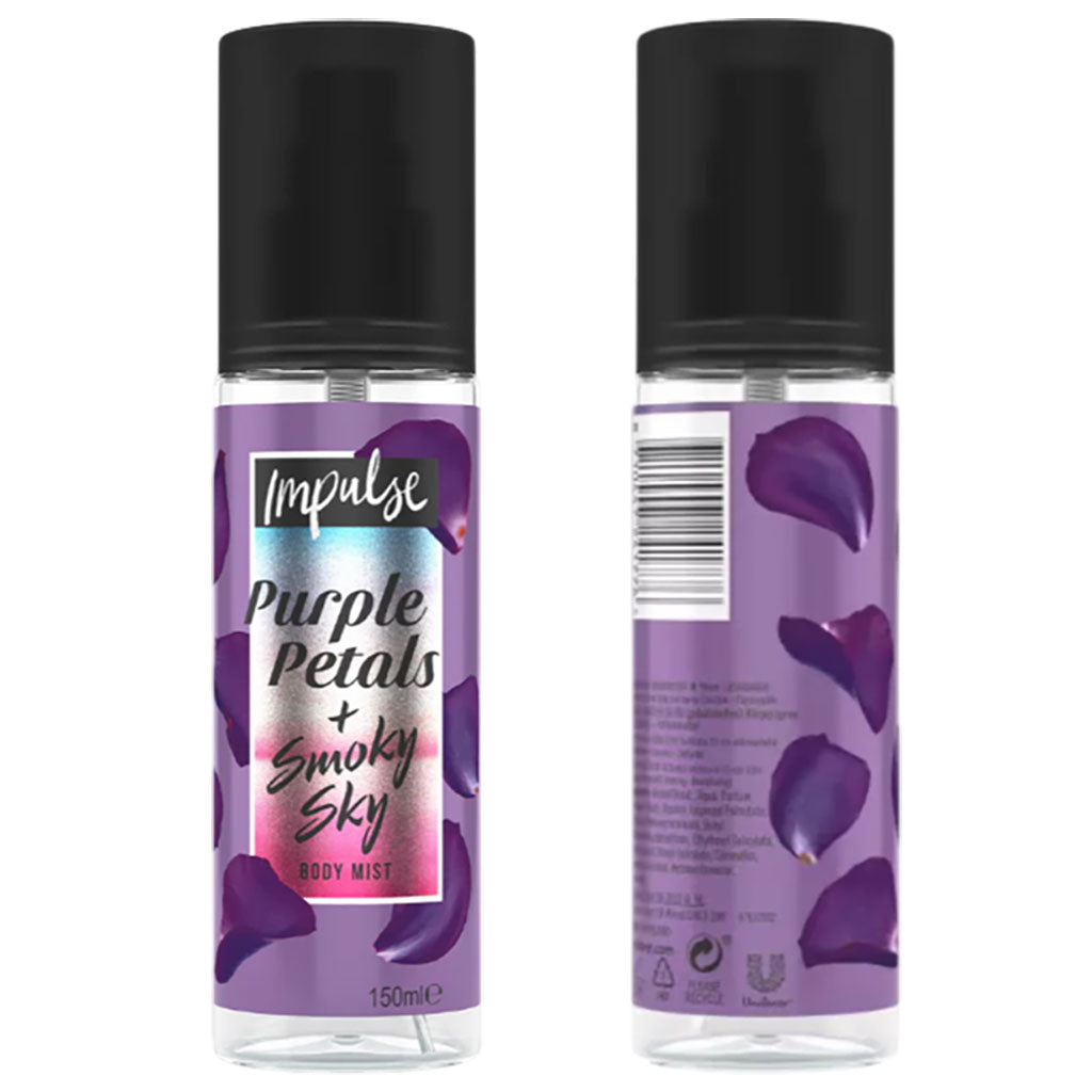 Impulse  Purple Petals And Smoky Sky Body Mist