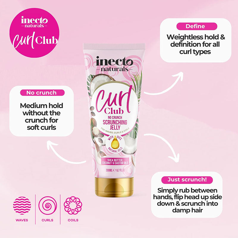 Inecto Curl Club No Crunch Scrunching Jelly