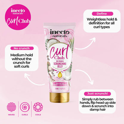 Inecto Curl Club No Crunch Scrunching Jelly