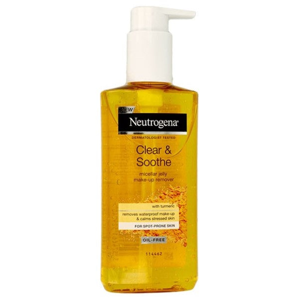 Johnson And Johnson Neutrogena Clear And Soothe Make Up Remover With Turmeric