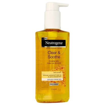 Johnson And Johnson Neutrogena Clear And Soothe Make Up Remover With Turmeric