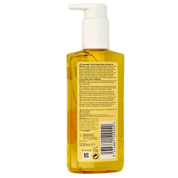 Johnson And Johnson Neutrogena Clear And Soothe Make Up Remover With Turmeric