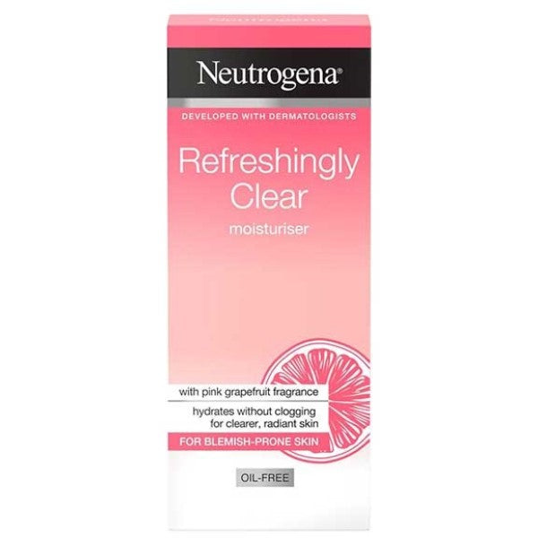 Johnson And Johnson Neutrogena Refreshingly Clear Pink Grapefruit Oil Free Moisturiser
