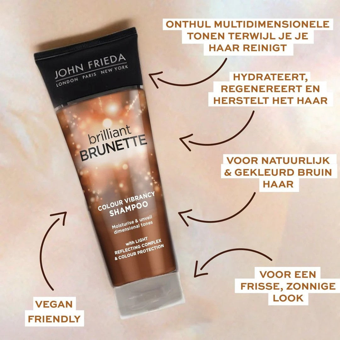 John Frieda Brilliant Brunette Colour Vibrancy Shampoo