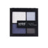 Kiss New York Professional Quad Eyeshadow KQS03 Navy with four shades in a compact palette for eye makeup.