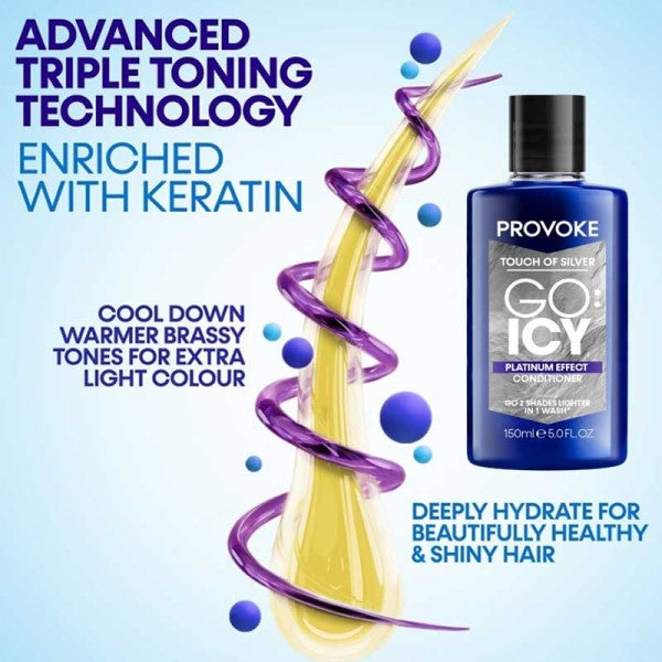Keyline Provoke Touch Of Silver Go Icy Platinum Effect Conditioner