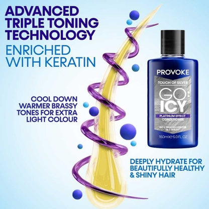Keyline Provoke Touch Of Silver Go Icy Platinum Effect Conditioner