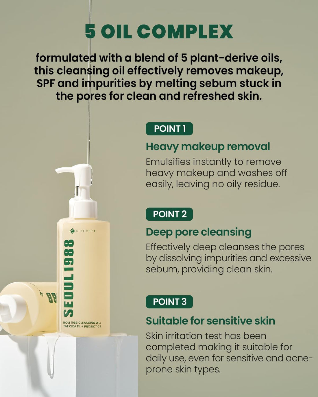 K Secret Seoul 1988 Cleansing Oil