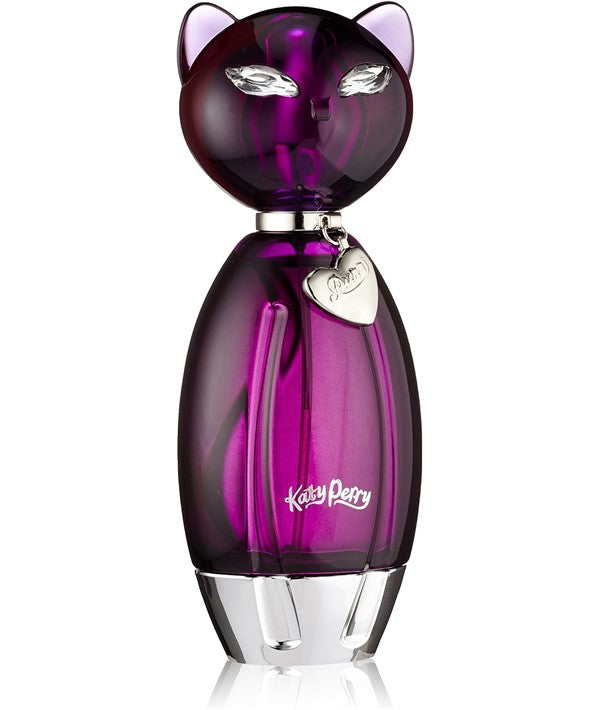 Katy Perry Purr Eau De Parfum 100ml bottle with a playful cat design, perfect for her fragrance collection.