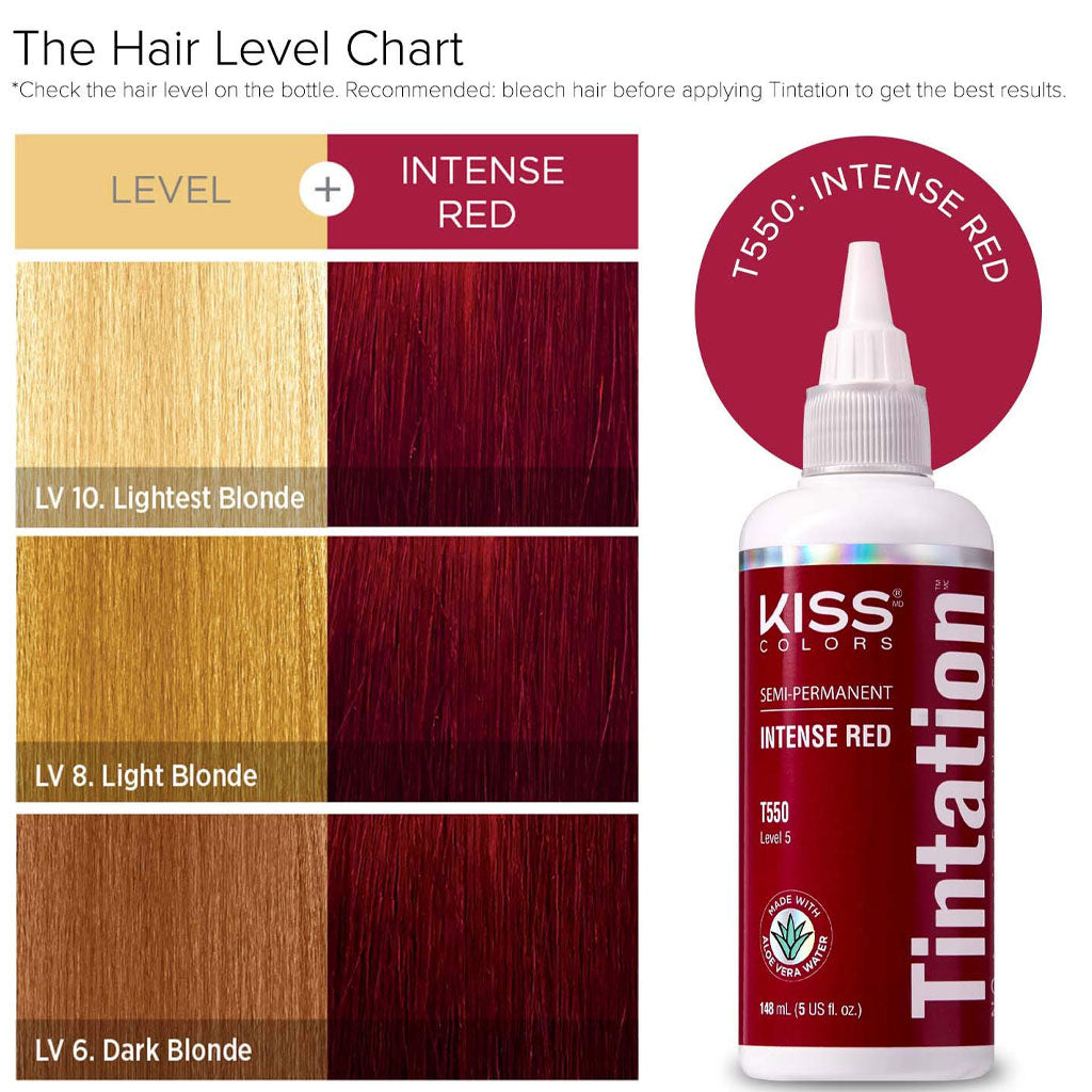 Kiss Products Kiss Colors Tintation Semi Permanent Intense Red T550