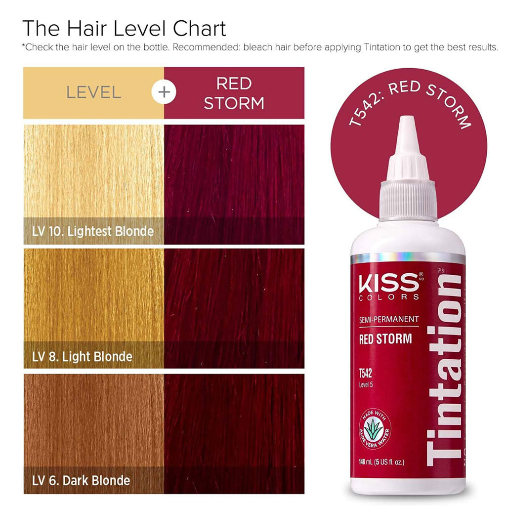 Kiss Products Kiss Colors Tintation Semi Permanent Red Storm T542