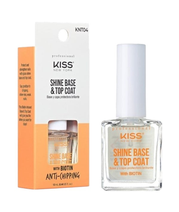 Kiss Shine Base And Top Coat With Biotin Anti Chipping