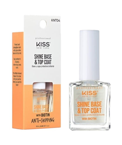 Kiss Shine Base And Top Coat With Biotin Anti Chipping