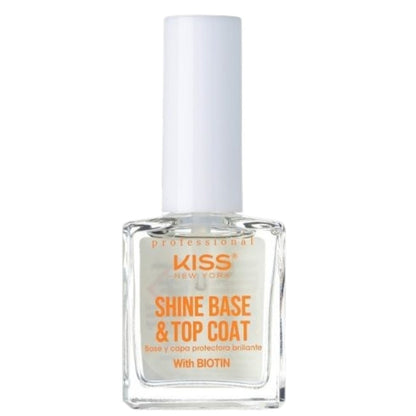 Kiss Shine Base And Top Coat With Biotin Anti Chipping