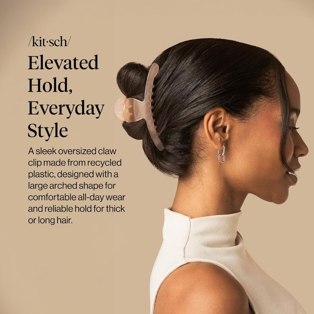 Kitsch  All Day Hold Arched Clip Soft Pink