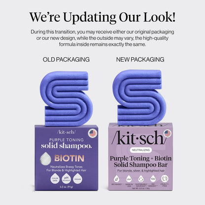 Kitsch  Biotin Purple Toning Solid Shampoo Bar