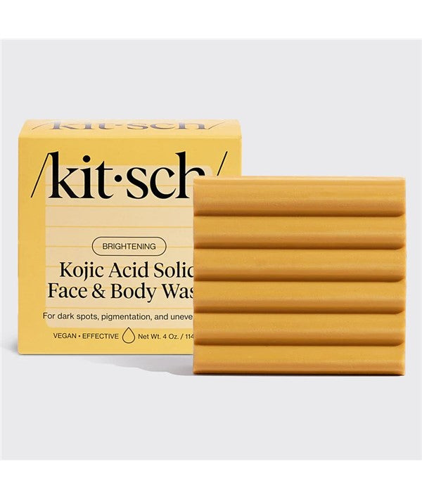 Kitsch  Brightening Kojic Acid Solid Face And Body Wash Bar