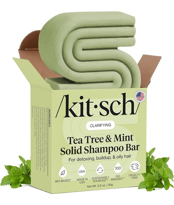 Kitsch  Clarifying Tea Tree And Mint Solid Shampoo Bar