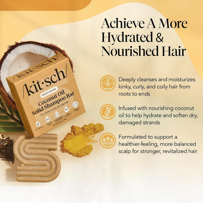 Kitsch  Deep Moisturizing Coconut Oil Solid Shampoo Bar