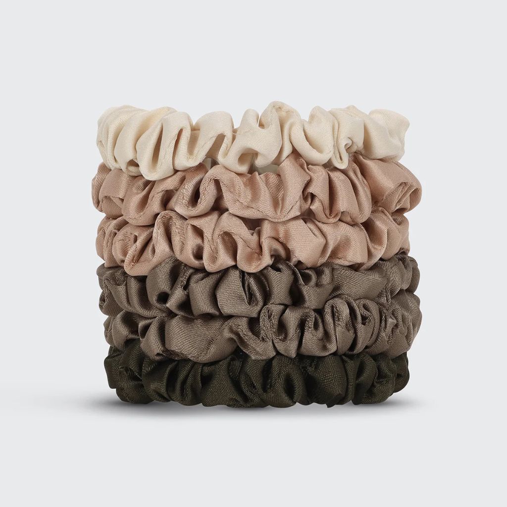 Kitsch Eucalyptus Ruched Satin Scrunchies