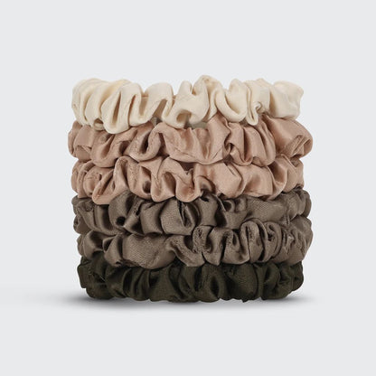 Kitsch Eucalyptus Ruched Satin Scrunchies