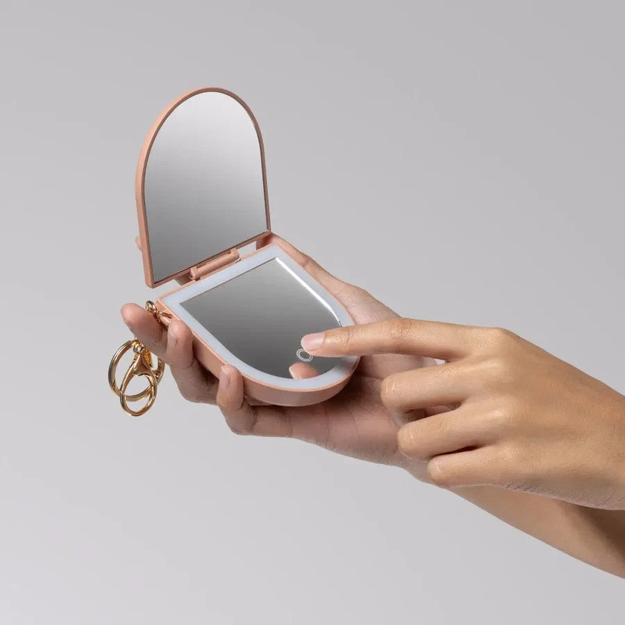 Kitsch  LED Compact Mirror Keychain