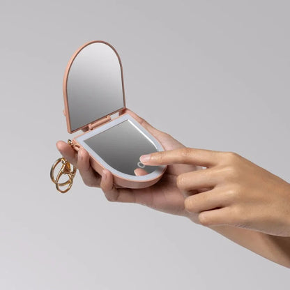 Kitsch  LED Compact Mirror Keychain