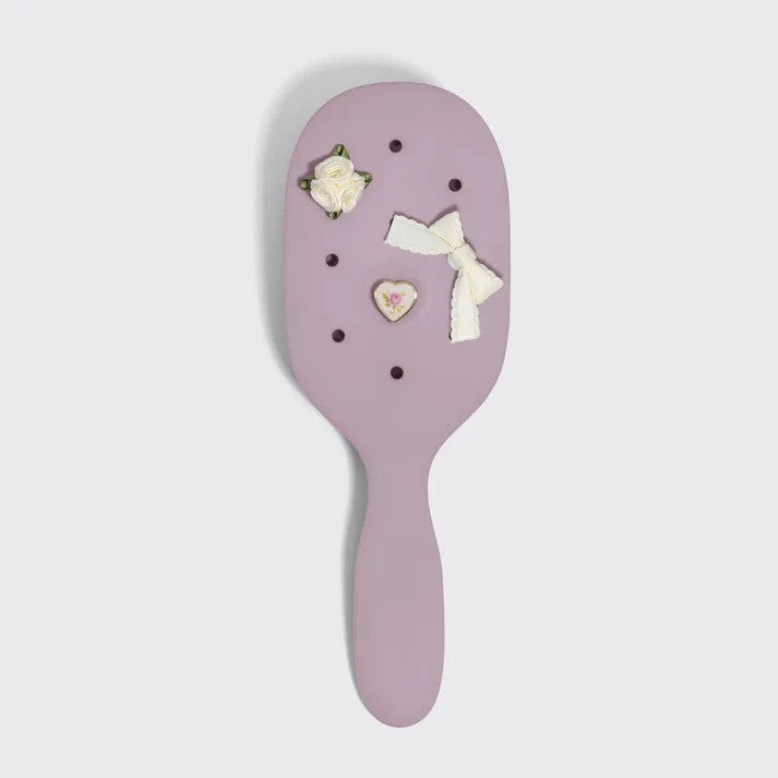 Kitsch  Pop Costomizable Paddle Brush And Charm Set