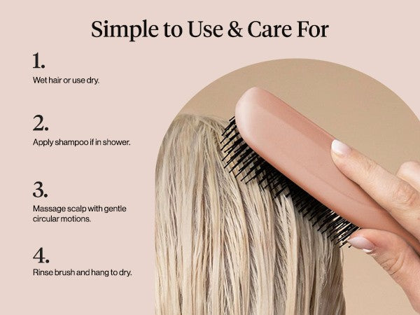 Kitsch  Stimulating Scalp Renewal Brush Terracotta