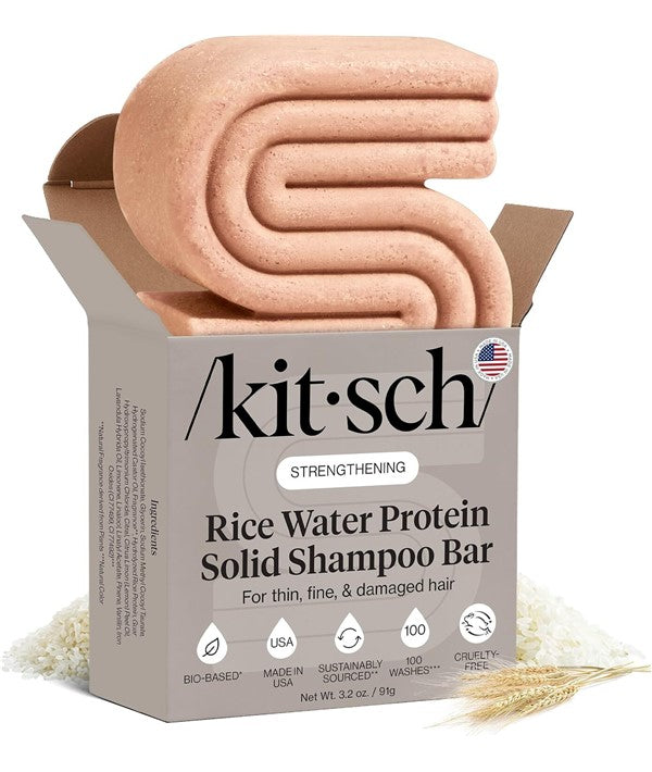 Kitsch  Strengthening Rice Water Protein Solid Shampoo Bar