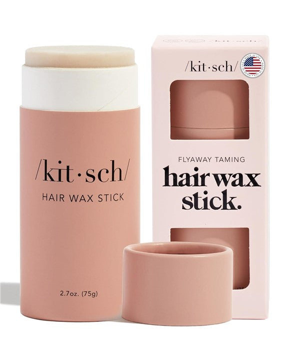 Kitsch Taming Hair Wax Stick for styling, featuring the compact wax stick with smooth texture for taming and shaping hair.