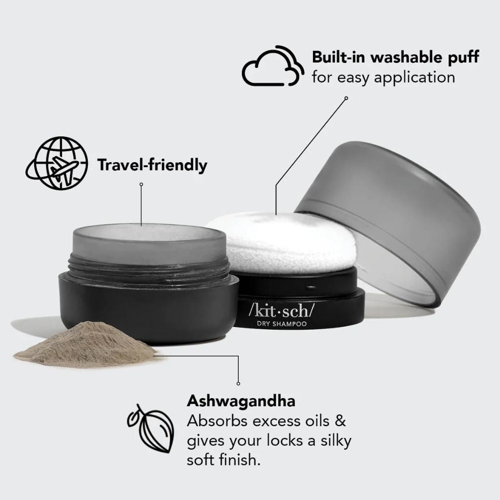 Kitsch  Volumizing Rice Protein Dry Shampoo For Dark Hair